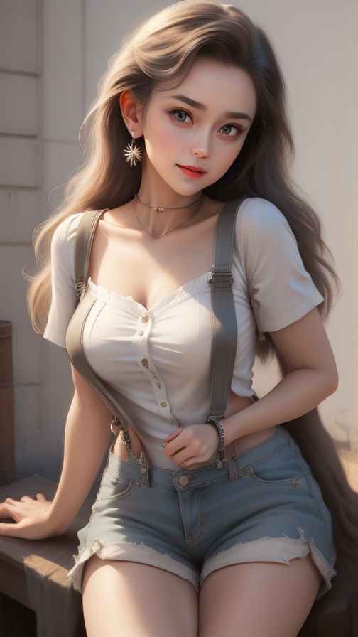 吊带高级美女