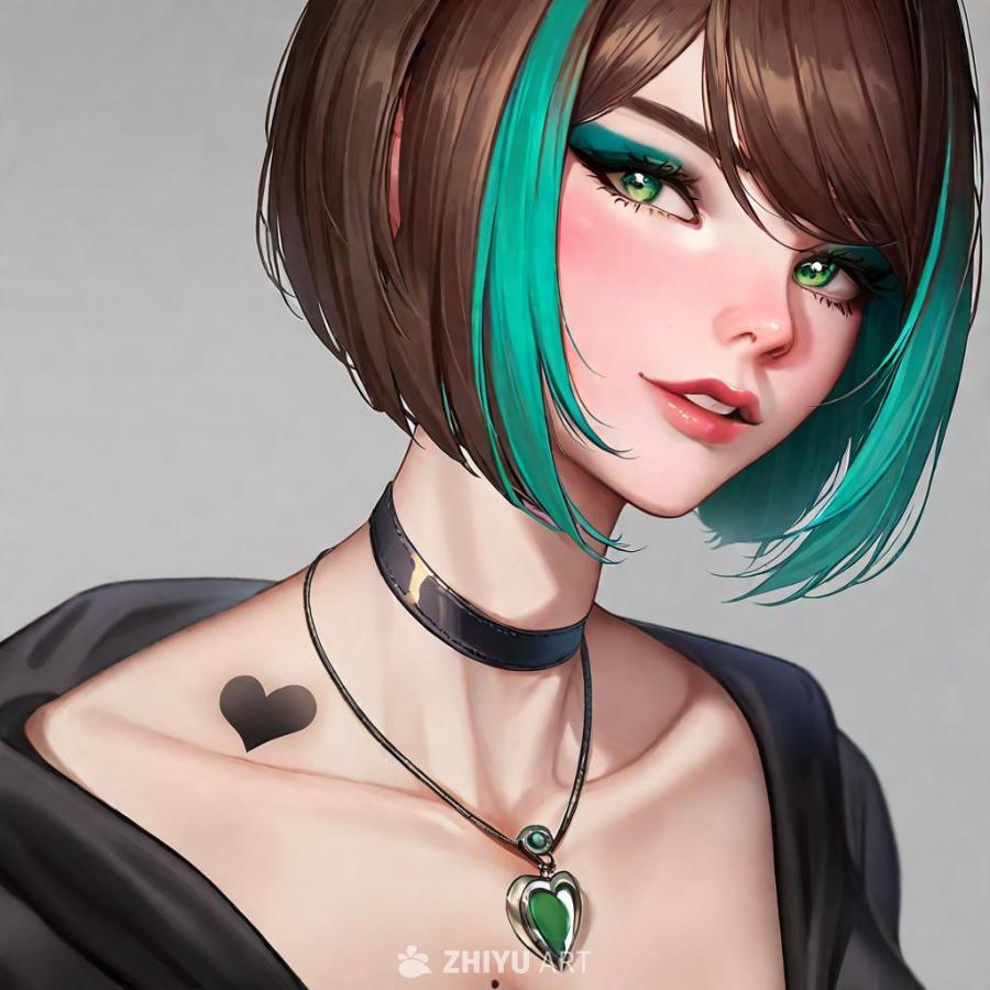 一位跨性别女性，身材高挑苗条，拥有祖母绿色的眼睛，