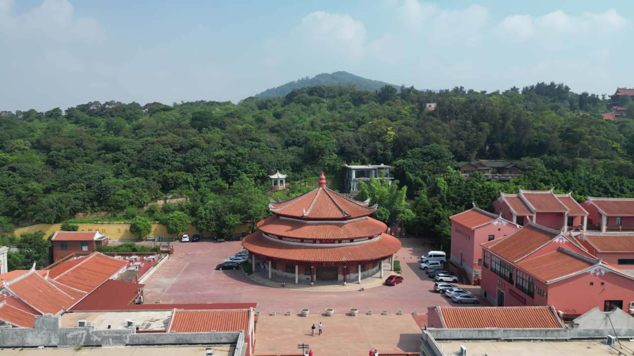 福建泉州少林寺禅武文化园航拍