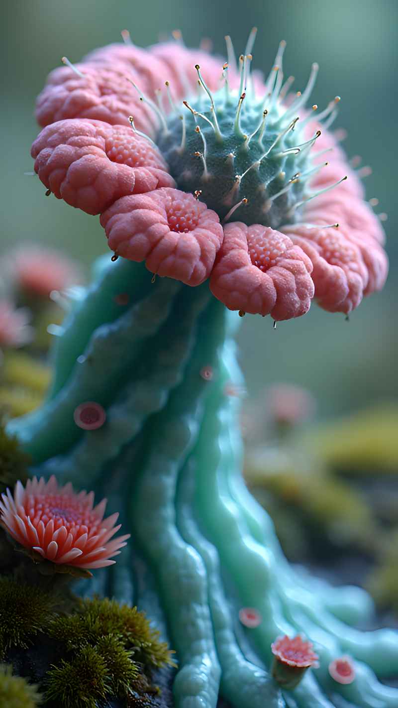 大山森林里的微距世界花朵植物 21