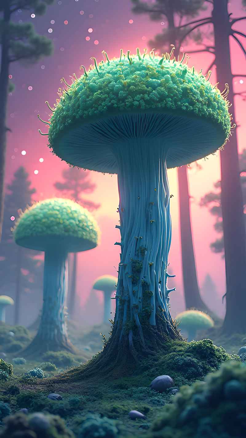 未来风格大自然森林超自然风景画质 63