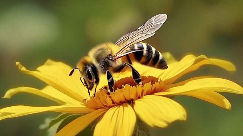 勤劳的蜜蜂在花间飞舞 8