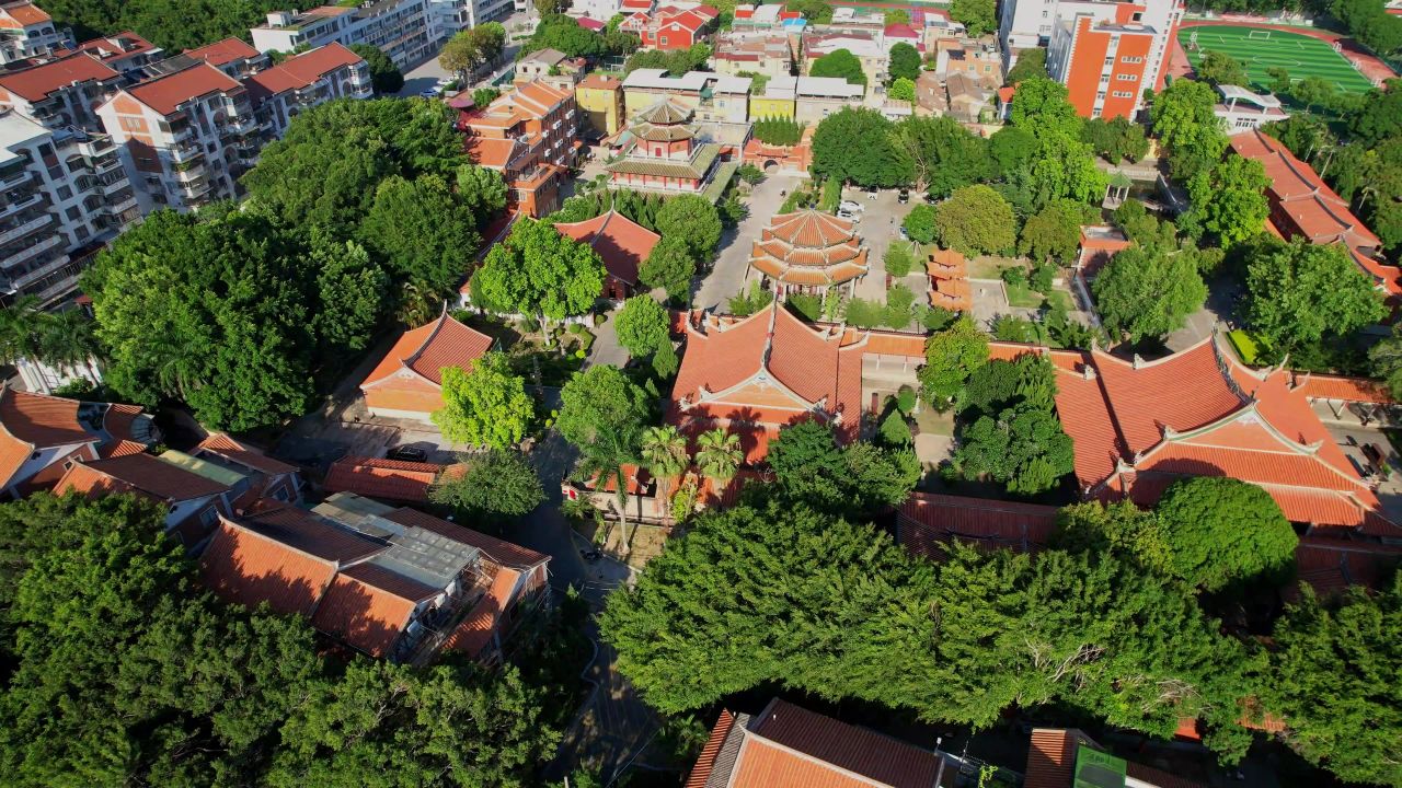 航拍泉州承天寺景观