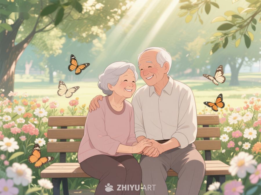 公园长椅上的温馨时光 225