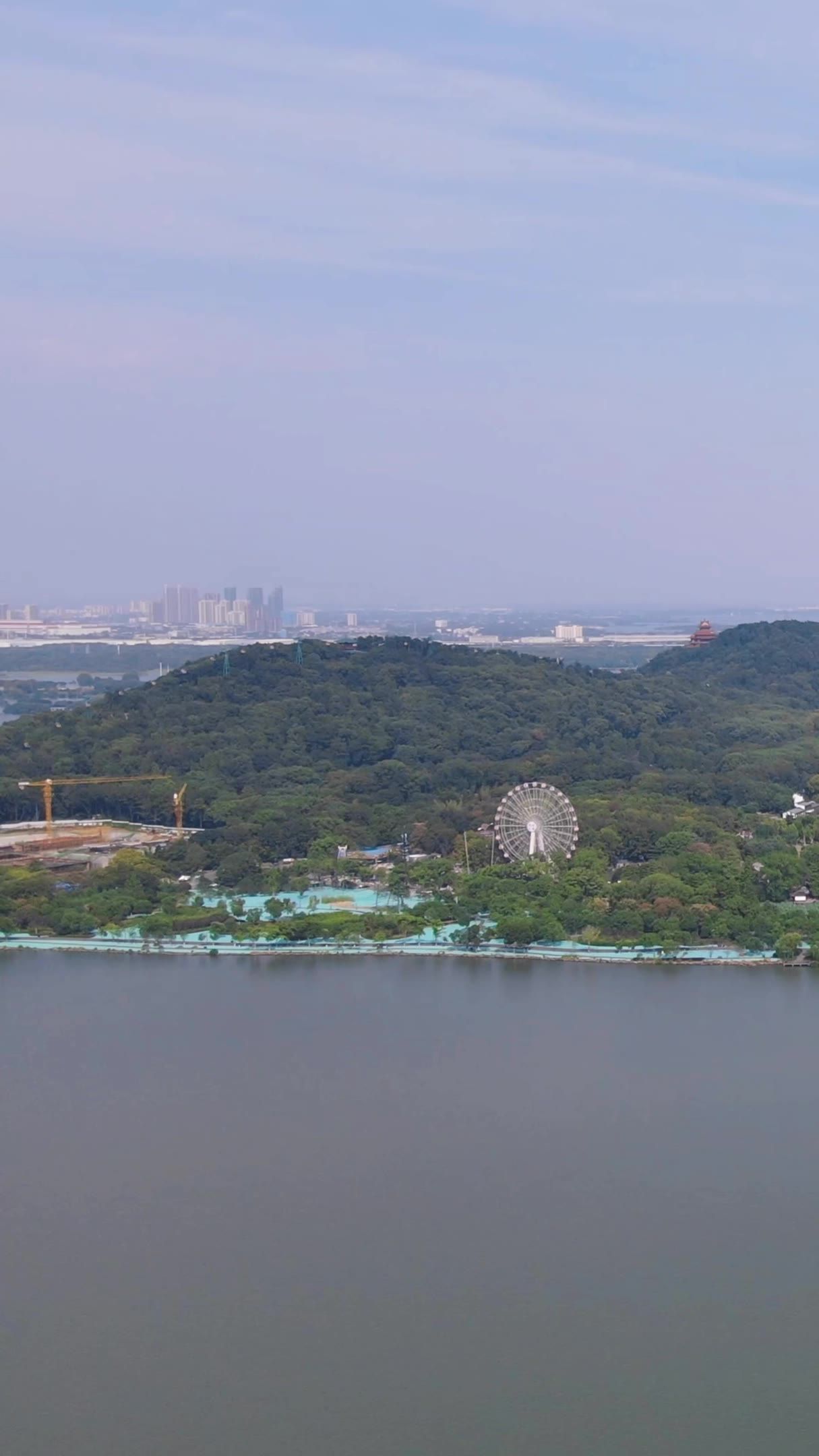 湖北武汉东湖竖屏风景航拍