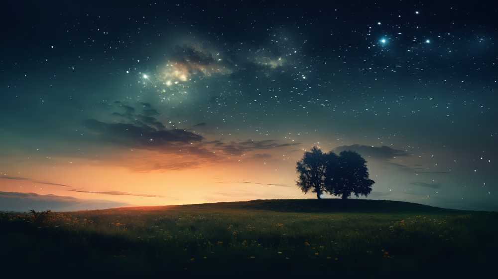 夜晚的风景很美
