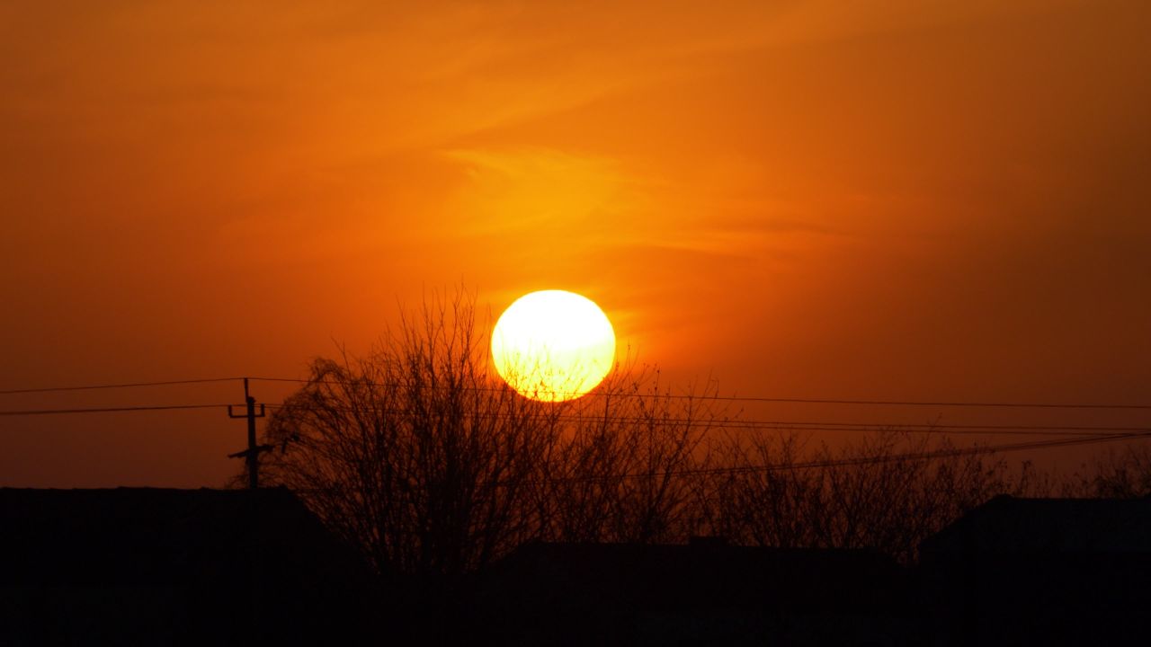 金色夕阳美景