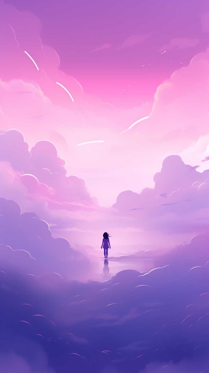 紫色唯美背景图