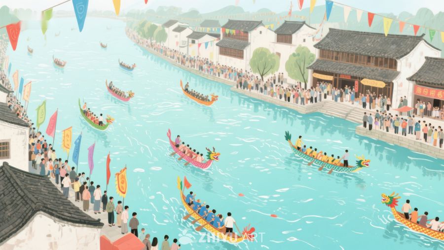 龙舟竞渡，两岸欢腾 267