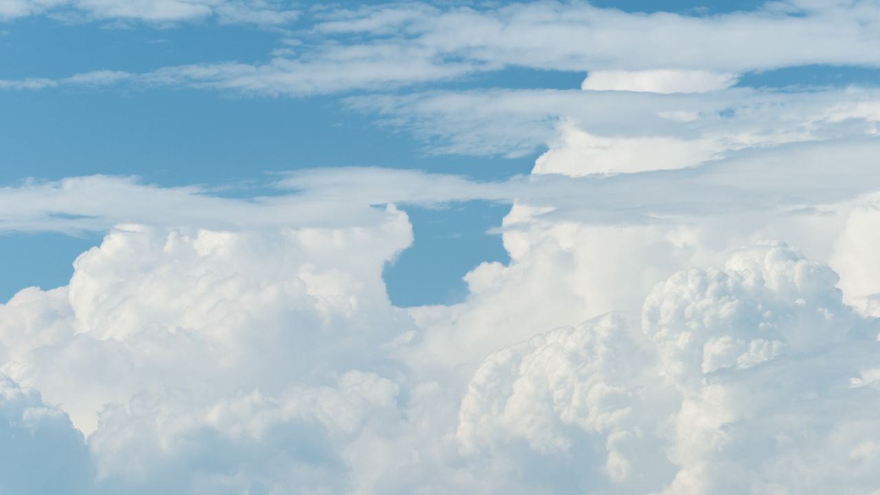 蓝天白云天空天气晴朗延时摄影 16