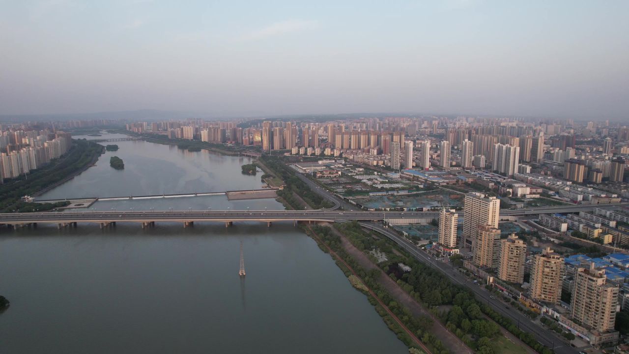 河南洛阳城市风光旅游景区航拍