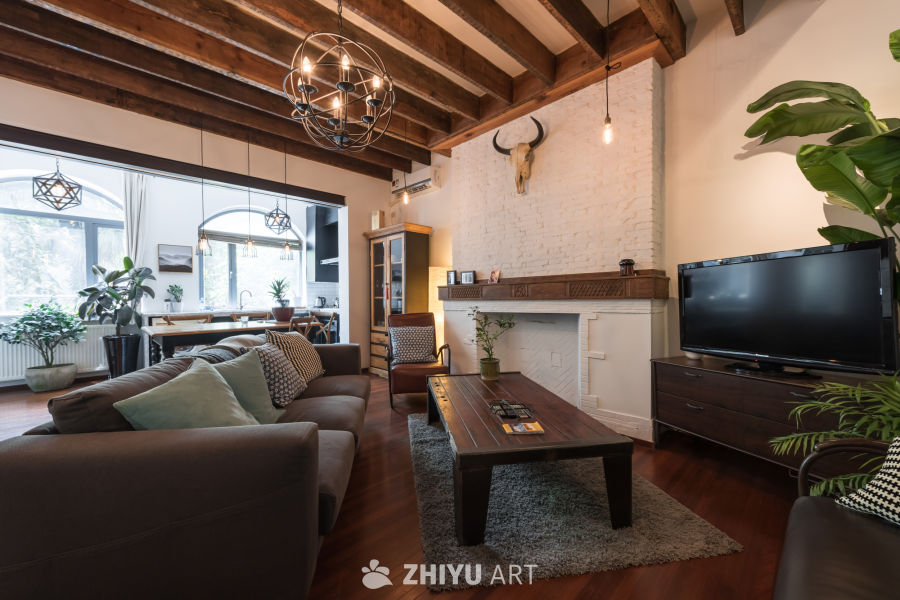 工业风Loft客厅