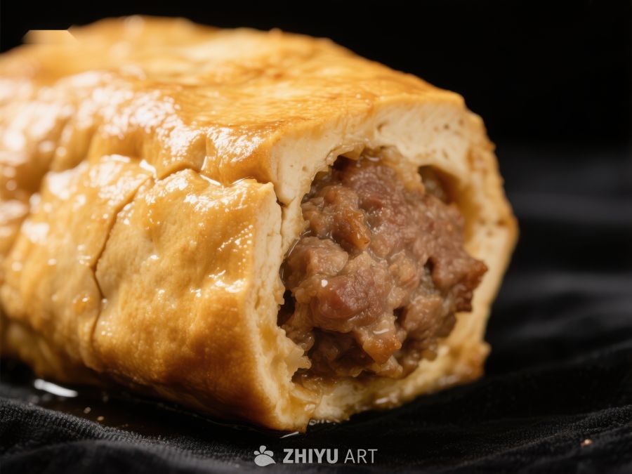 酥皮肉卷特写 893