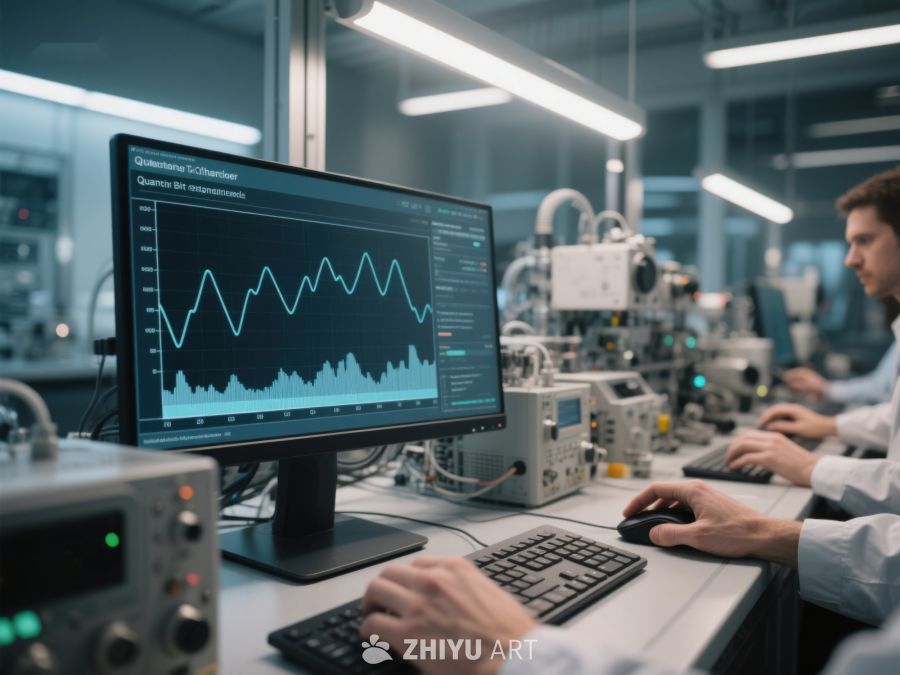 实验室技术人员分析数据波形 372