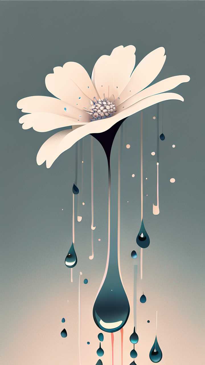 花的水滴