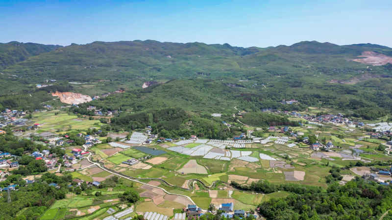 南方美丽乡村田园农田