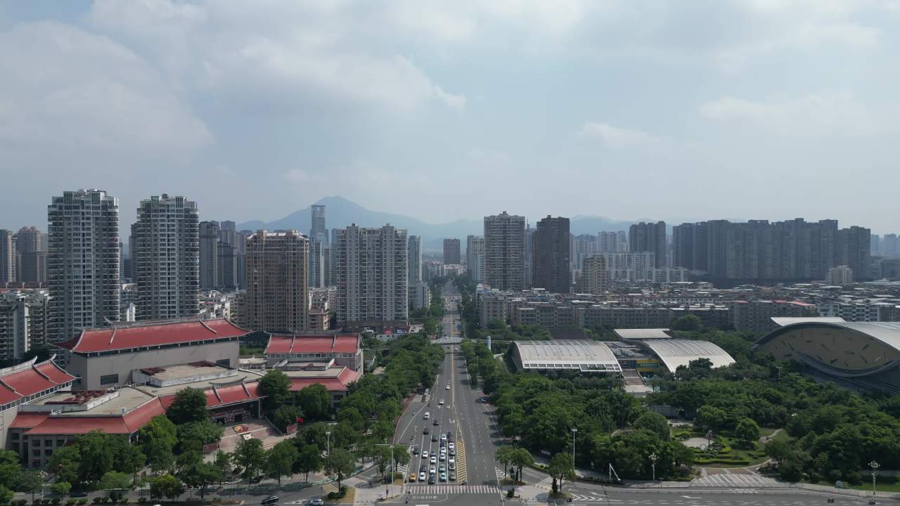 福建 莆田CBD 商务区 航拍 莆田建设 莆田风光 莆田大景