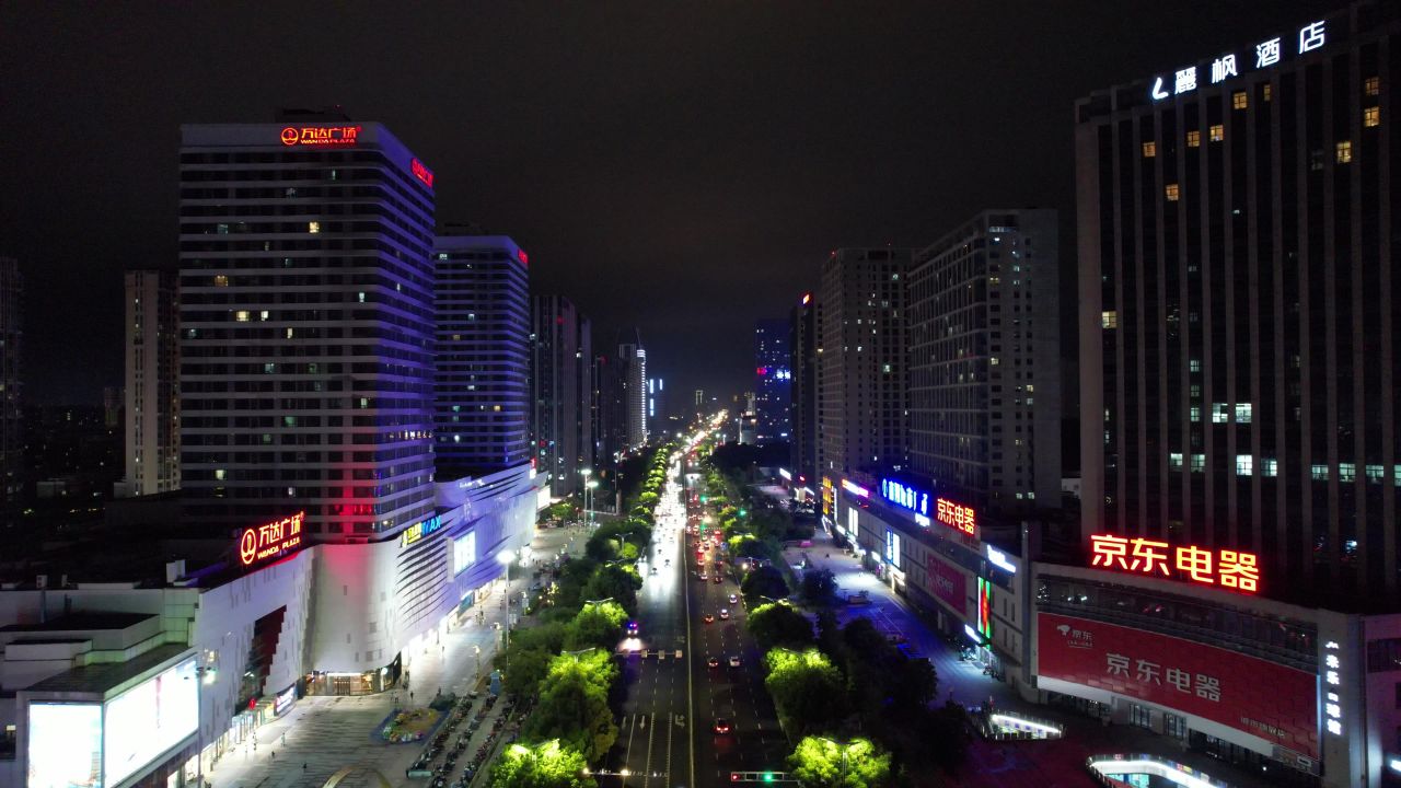 蚌埠城市夜景灯光 