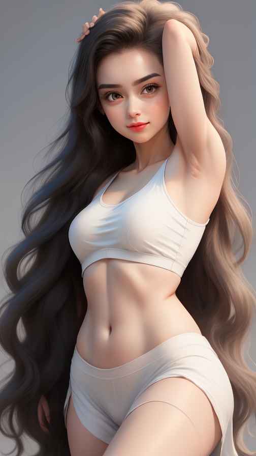 美女身材好看穿什么都好看