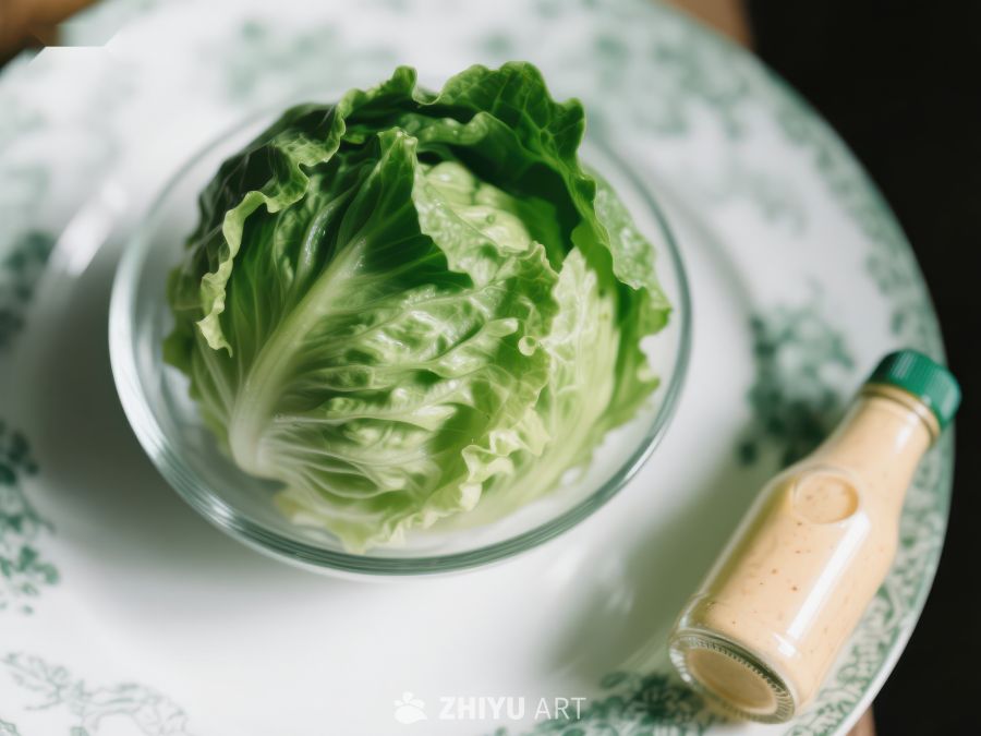 生菜与沙拉酱的清新搭配 358