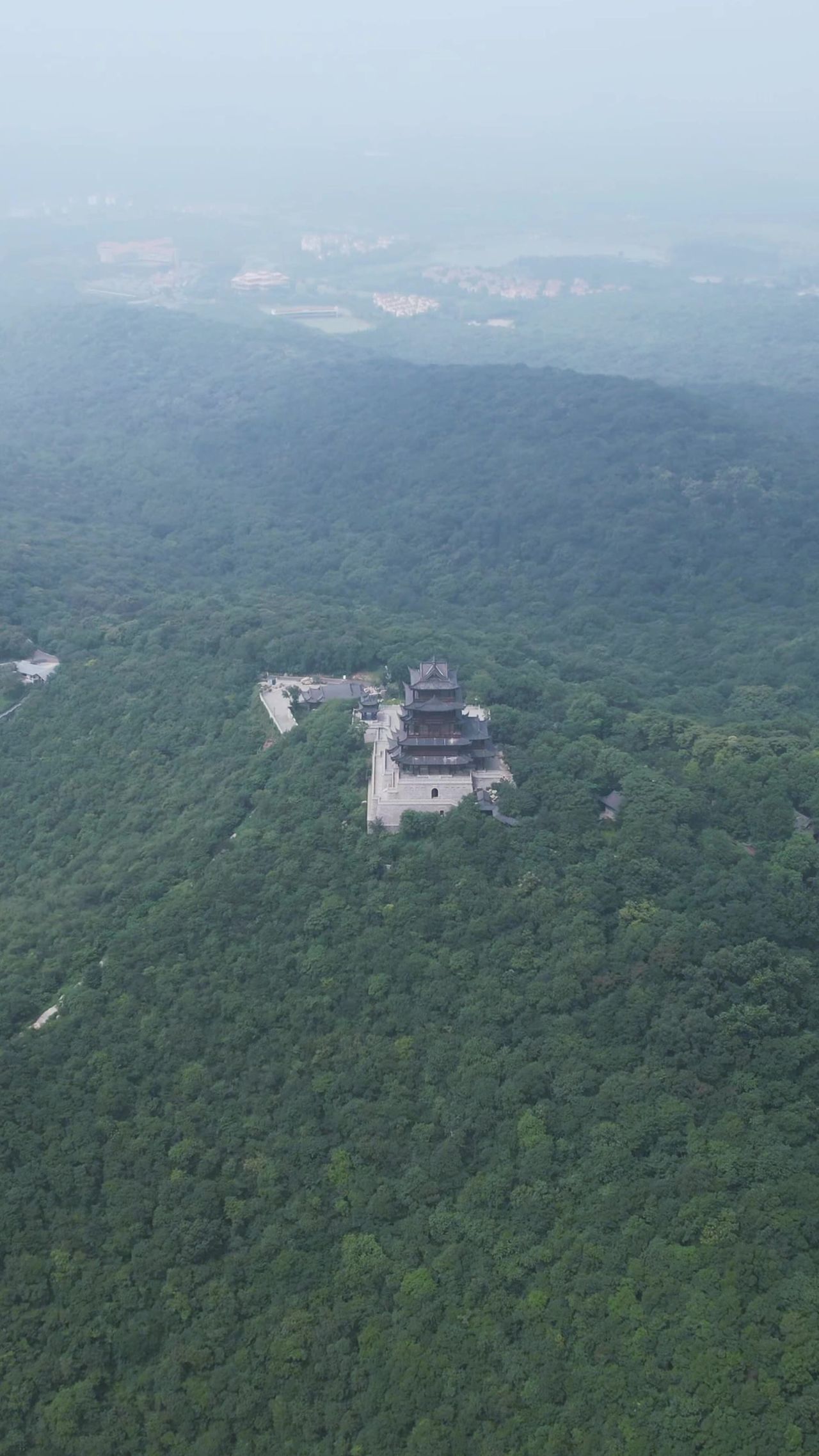 安徽滁州琅琊山4A景区竖屏航拍  