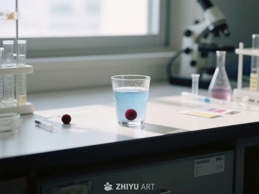 实验室中的蓝色液体实验 460