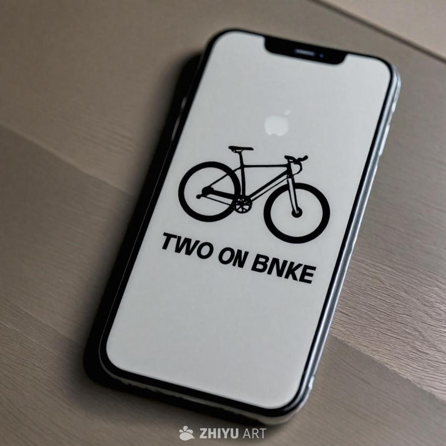 一部iPhone手机放置在桌面上，手机屏幕上显示着
