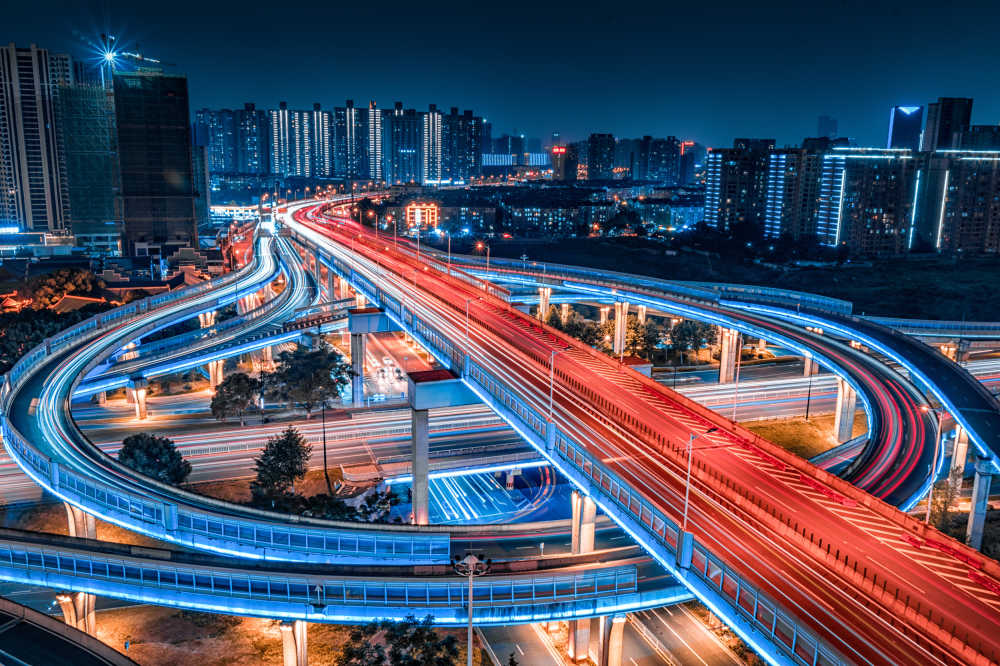 高架桥夜景