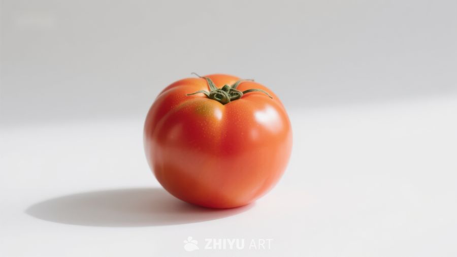 新鲜红色番茄特写