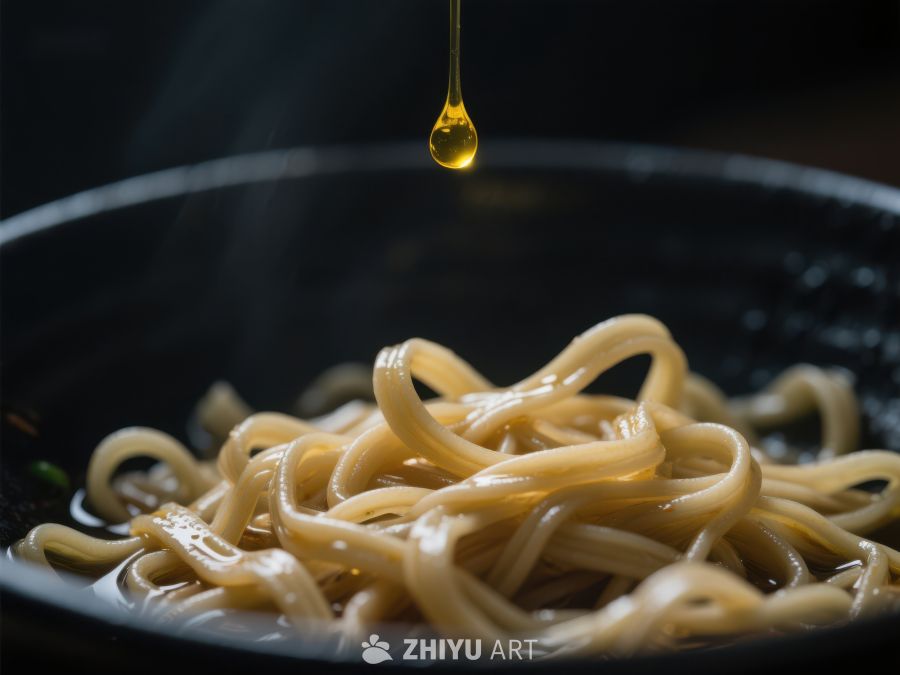 热油滴落面条，香气四溢 1325