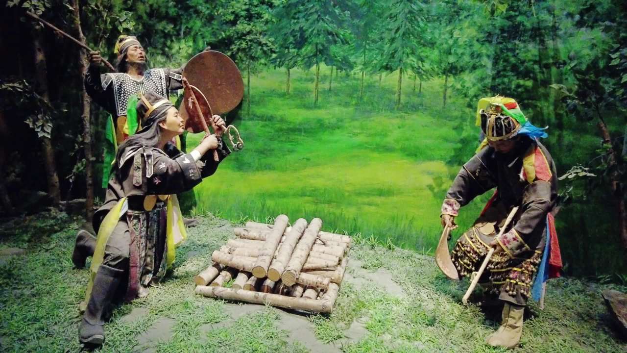 古代草原民族“万物有灵”萨满教丧葬场景