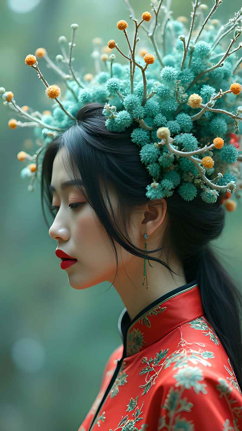 红色女子户外拍摄系列高清艺术视觉 49