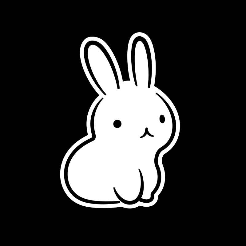 兔子贴纸素材 21