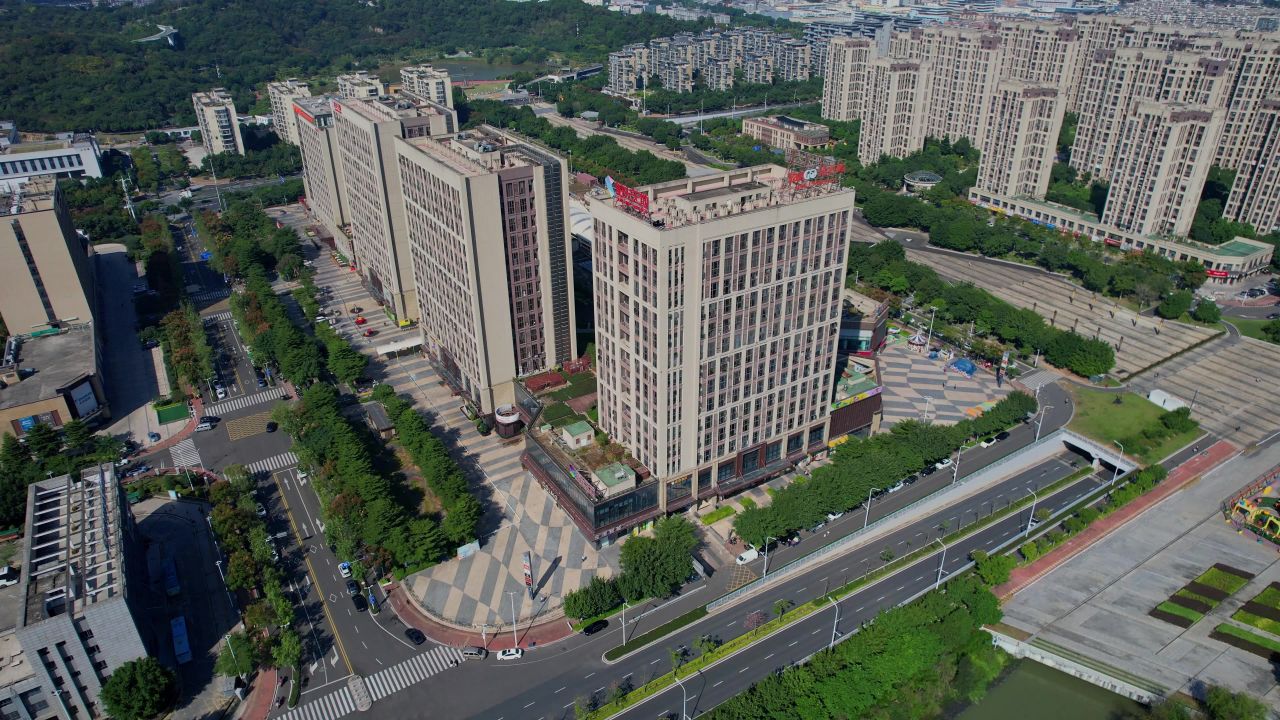 航拍福州奥体阳光天地
