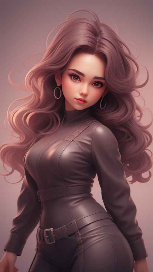 高级感女孩皮衣系列