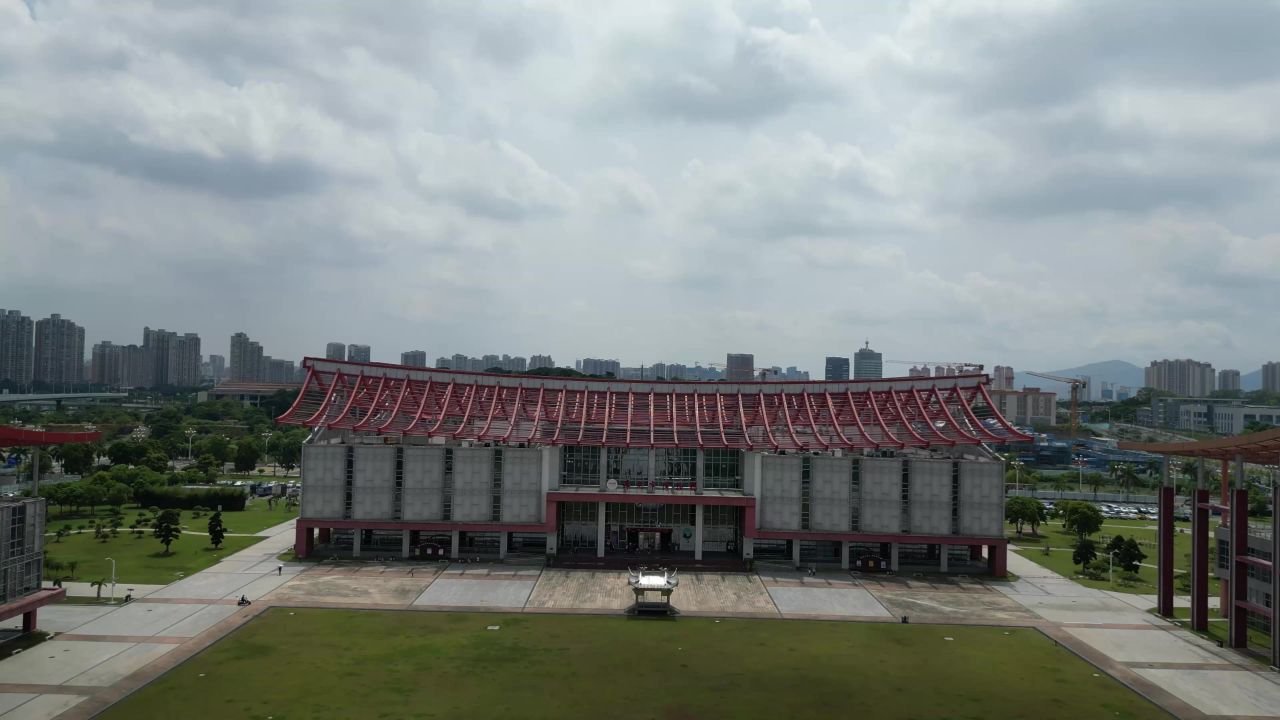 航拍福建漳州三馆