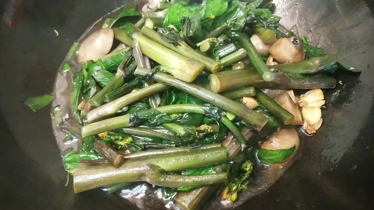 炒红菜苔2