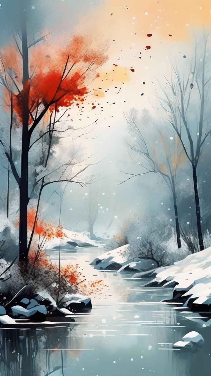 印象派抽象插画 31