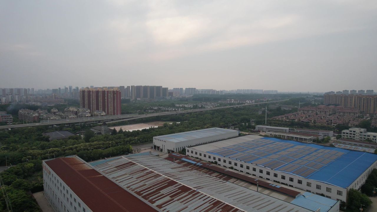 交通运输行驶高铁窗外风景实拍 