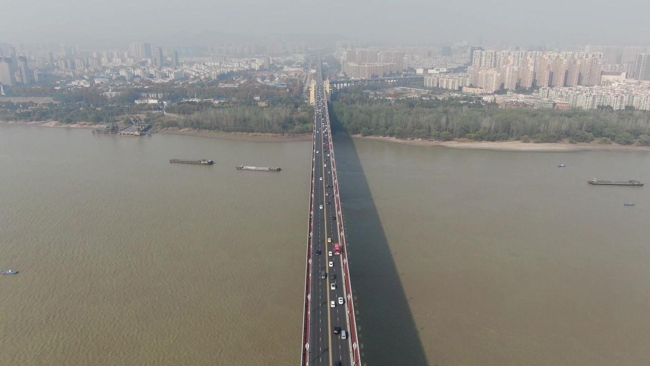 江苏南京城市风光旅游景区地标建筑航拍 