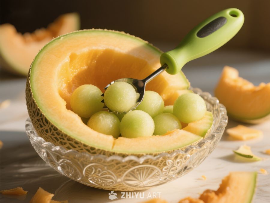 创意水果拼盘：哈密瓜与葡萄的完美结合 92