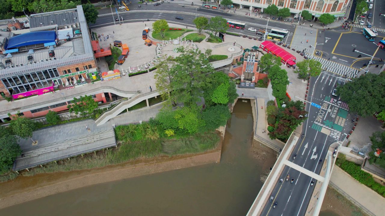 航拍福州解放大桥建筑景观 2