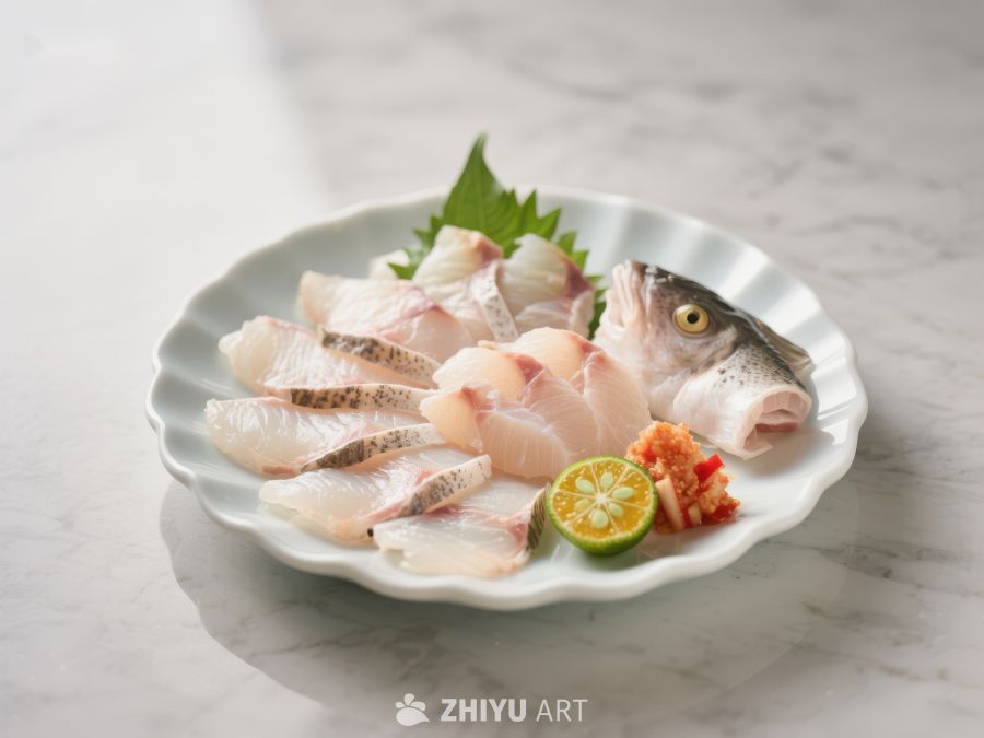 精致鱼生摆盘，清新柠檬点缀 107