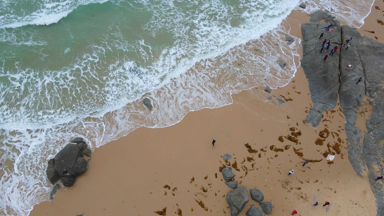 海南文昌铜鼓岭风景区的海边风光