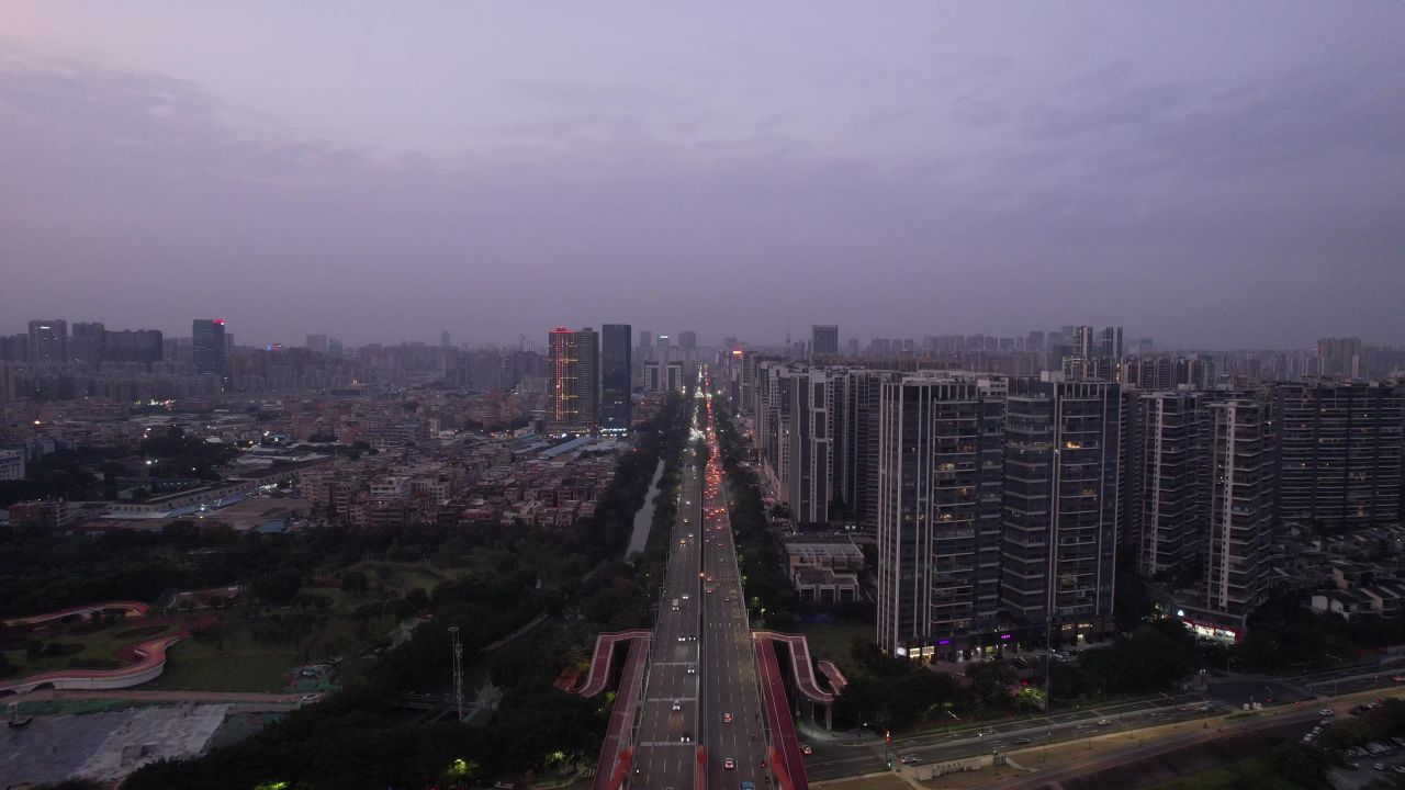 广东佛山电视塔航拍