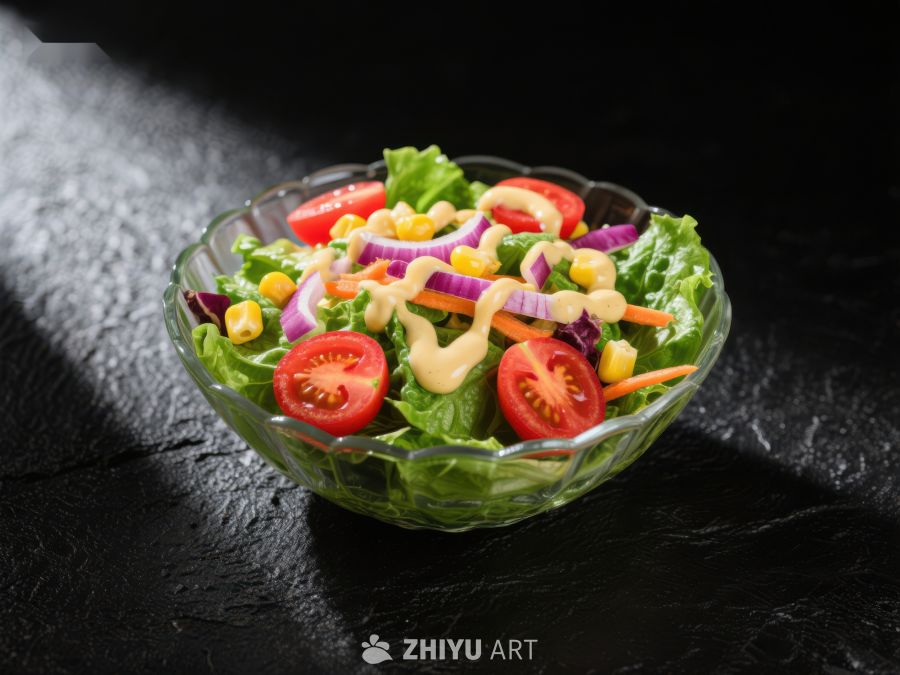 新鲜蔬菜沙拉，色彩缤纷 679