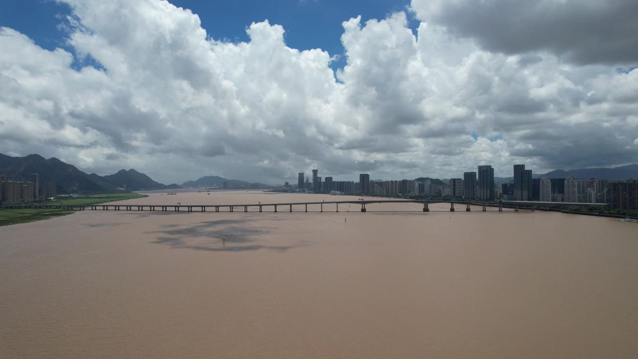 浙江温州城市建设航拍 