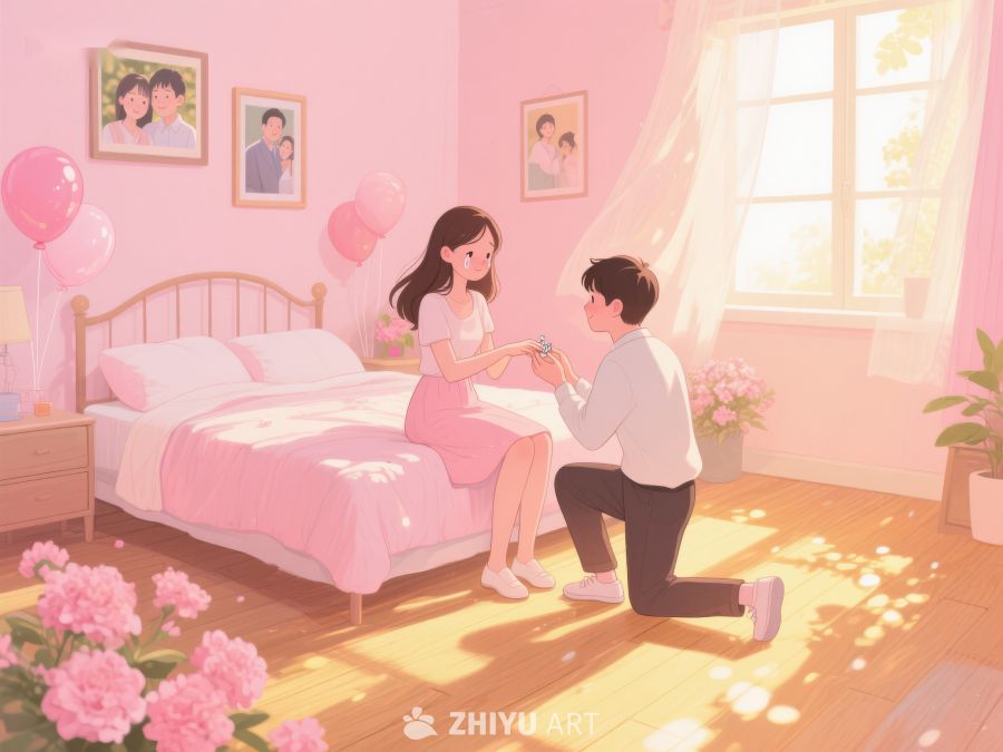 温馨卧室求婚场景 777