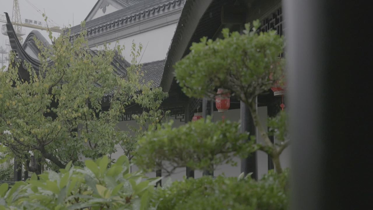 中式园林连廊
