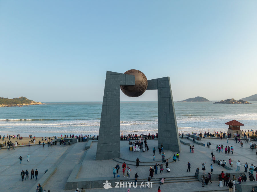 海滨地标雕塑打卡地